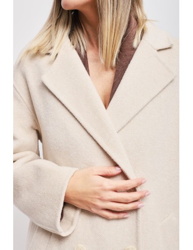 Oversized double-breasted jas van een wolmix Maryley