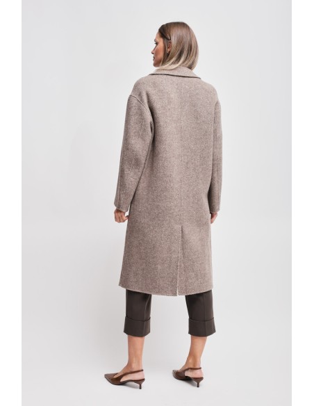 Oversized double-breasted jas van een wolmix Maryley