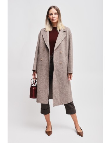 Oversized double-breasted jas van een wolmix Maryley