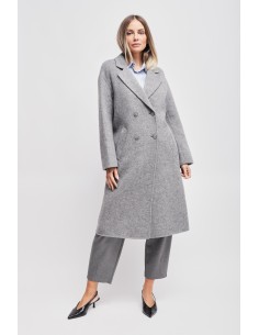 Oversized double-breasted jas van een wolmix Maryley