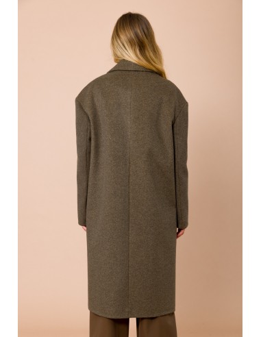 Oversized gevoerde double-breasted jas van Maryley