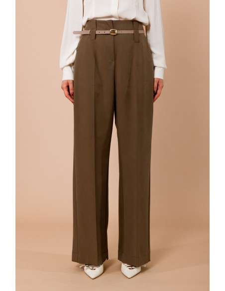 Palazzo-broek met tailleband van Maryley