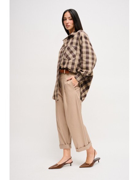 Cropped broek met riem Maryley