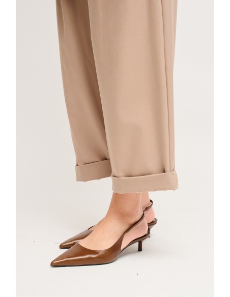 Cropped broek met riem Maryley