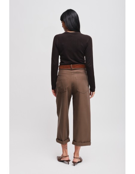 Cropped broek met riem Maryley