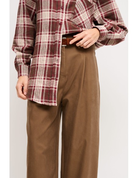 Cropped broek met riem Maryley