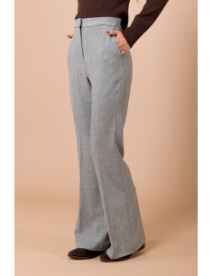 Flared broek van grisaille Maryley 2