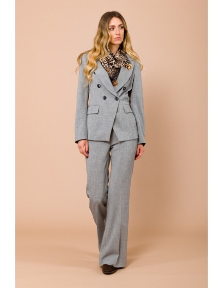 Flared broek van grisaille Maryley