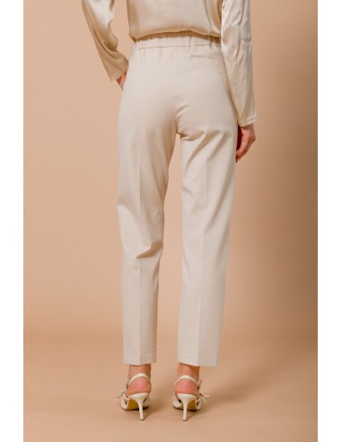 Rechte broek van Milano-tricot met elastiek aan de achterkant Maryley
