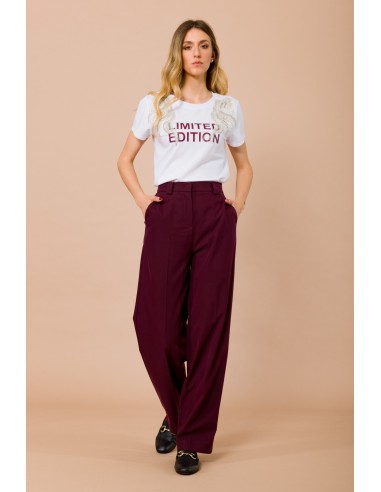 Rechte broek met riemlussen Maryley