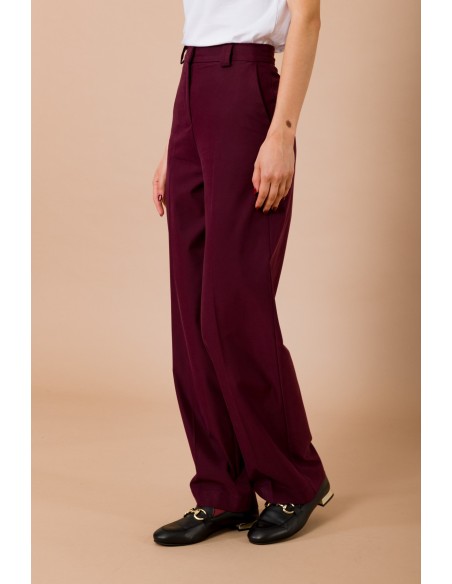 Rechte broek met riemlussen Maryley