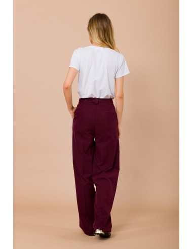 Rechte broek met riemlussen Maryley