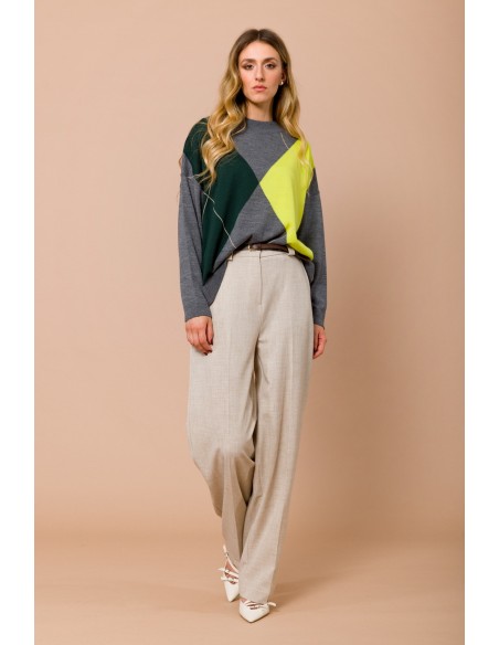 Rechte broek met tailleband Maryley