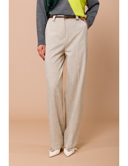 Rechte broek met tailleband Maryley