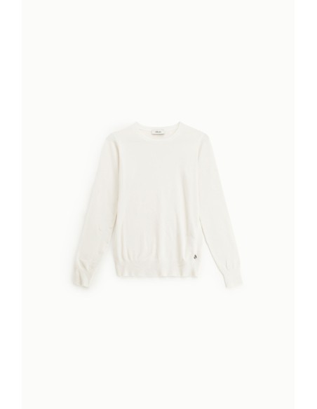 Basic Dixie pullover met ronde hals
