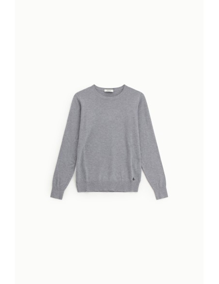 Basic Dixie pullover met ronde hals