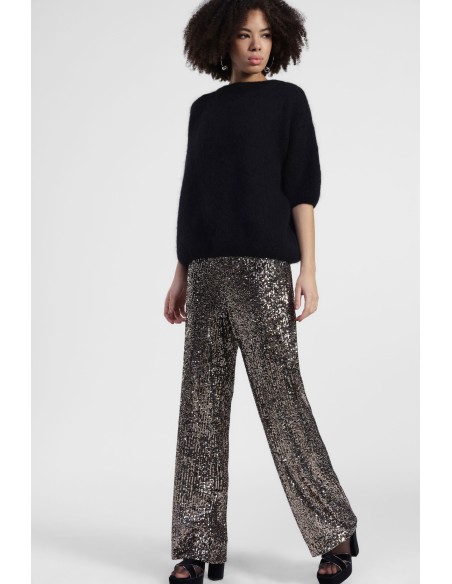 Dixie Palazzo-broek met all-over pailletten