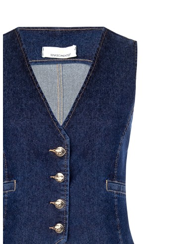 Stretchdenim gilet Rinascimento