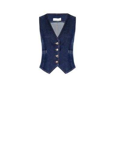 Stretchdenim gilet Rinascimento