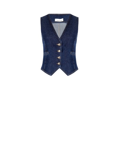 Stretchdenim gilet Rinascimento