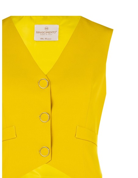 Gilet met 3 knopen van technische stof van Rinascimento