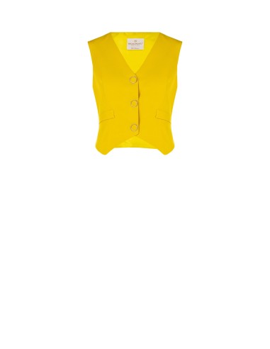 Gilet met 3 knopen van technische stof van Rinascimento
