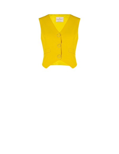 Gilet met 3 knopen van technische stof van Rinascimento