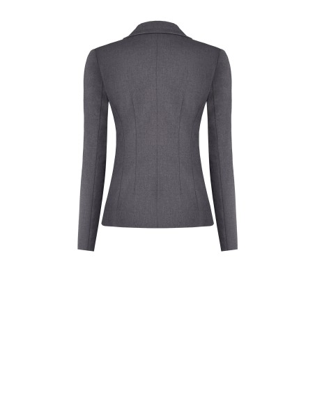 Getailleerde blazer met dubbele rij knopen van viscose-polyestermix van Rinascimento