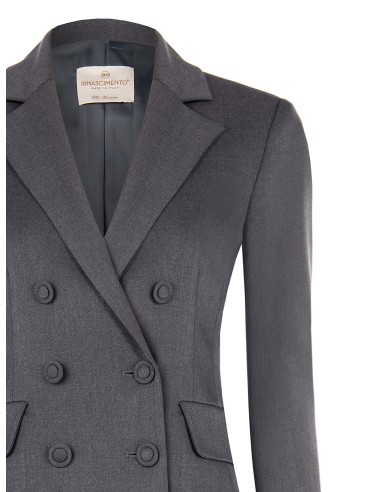 Getailleerde blazer met dubbele rij knopen van viscose-polyestermix van Rinascimento