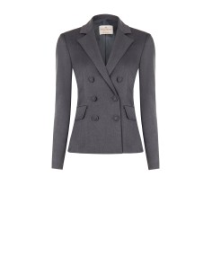 Getailleerde blazer met dubbele rij knopen van viscose-polyestermix van Rinascimento