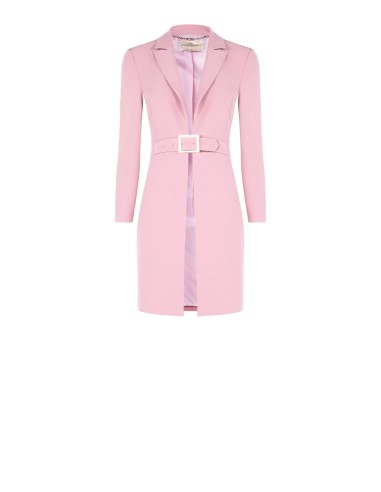 Lange blazer met jaslook van technische stof met gesp Rinascimento