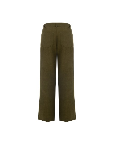 Rechte cropped broek met zakken aan de voorkant Rinascimento