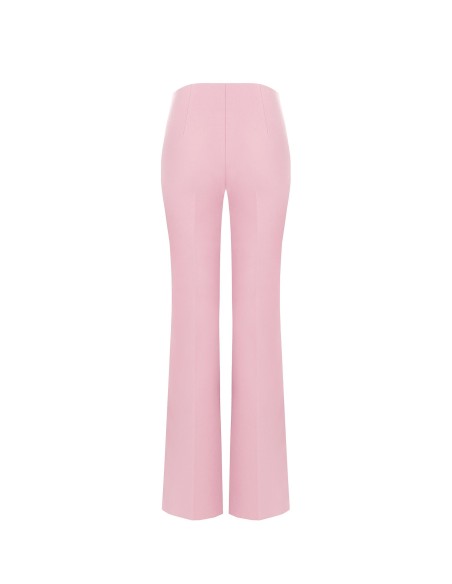 Palazzo-broek van scuba-crêpe met parels en strass-steentjes van Rinascimento