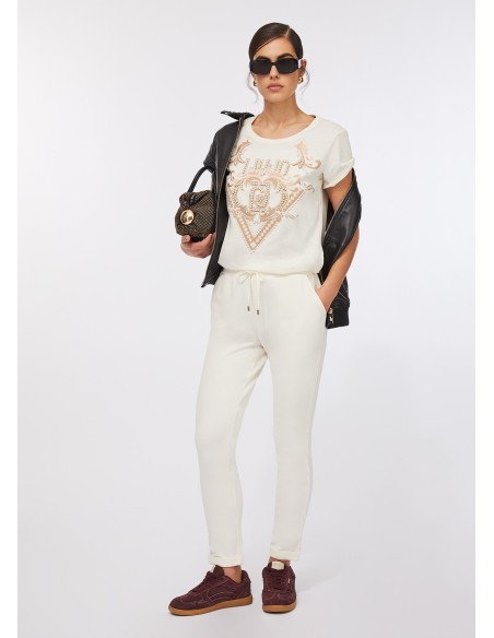 Liu Jo joggingbroek van fleece tricot