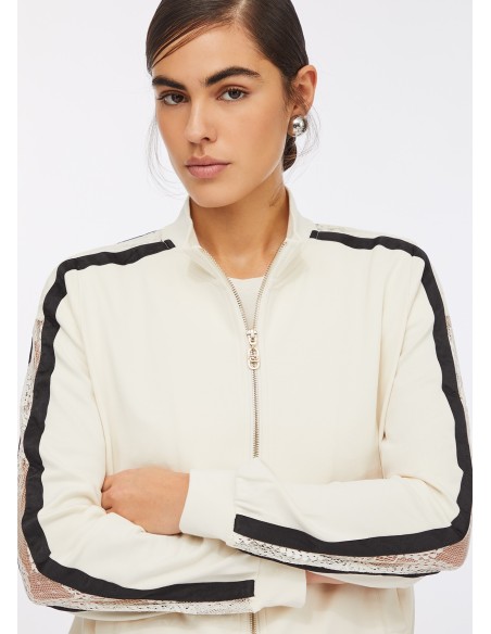 Katoenen sweater met kant Liu Jo