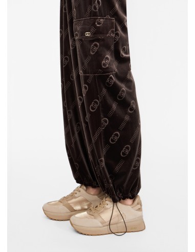Joggingbroek van chenille met Liu Jo-logo