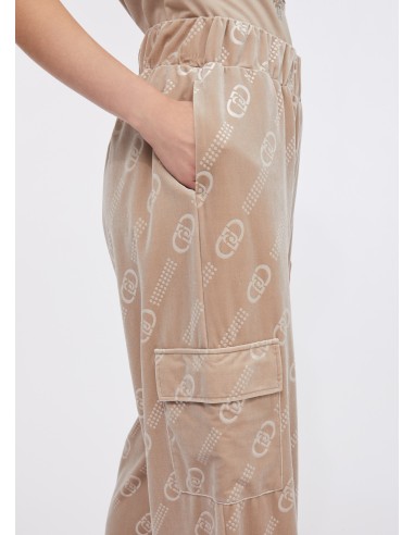 Joggingbroek van chenille met Liu Jo-logo