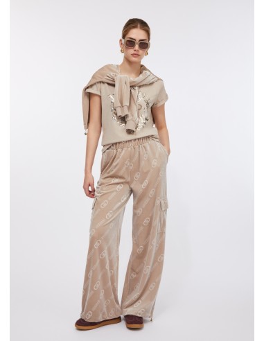 Joggingbroek van chenille met Liu Jo-logo