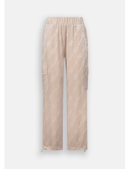 Joggingbroek van chenille met Liu Jo-logo