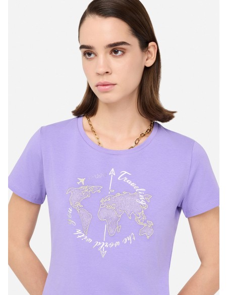 Liu Jo T-shirt met gelamineerde print