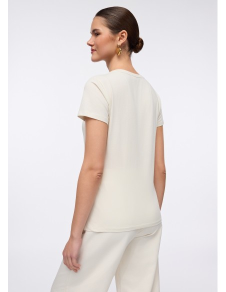 Liu Jo T-shirt met gelamineerde print