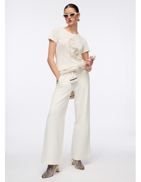 Liu Jo T-shirt met gelamineerde print