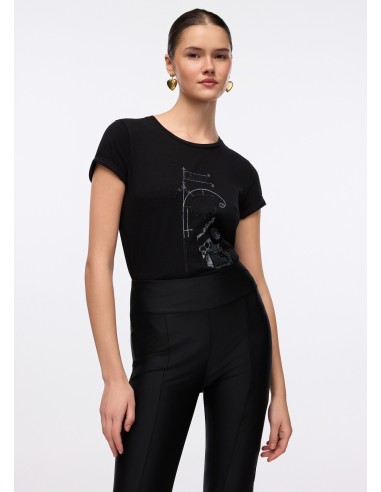 Liu Jo T-shirt met gelamineerde print