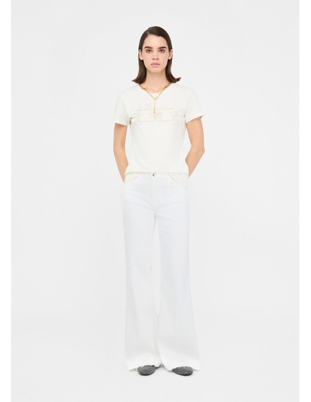 Liu Jo T-shirt met gelamineerde print