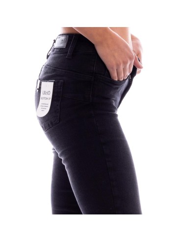 Skinny jeans van denim met Swarovski van Liu Jo