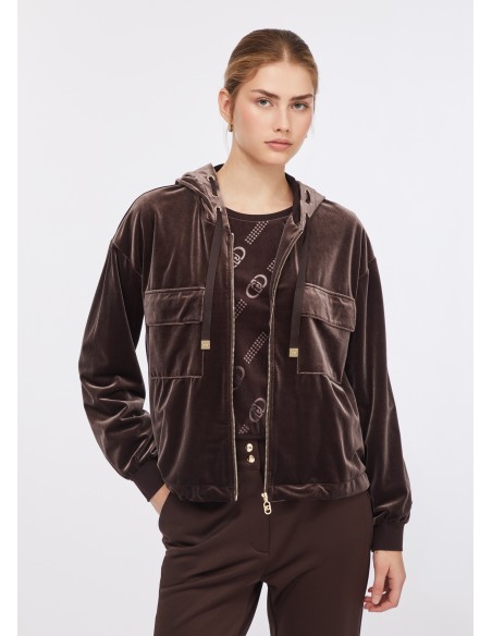 Liu Jo hoodie van chenille_velours