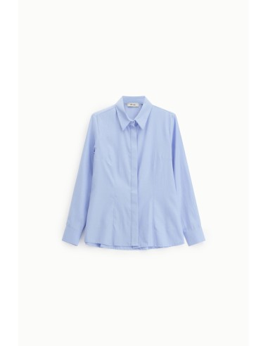 Dixie-shirt met klassieke kraag en verborgen knopen