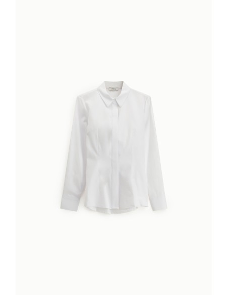 Dixie-shirt met klassieke kraag en verborgen knopen