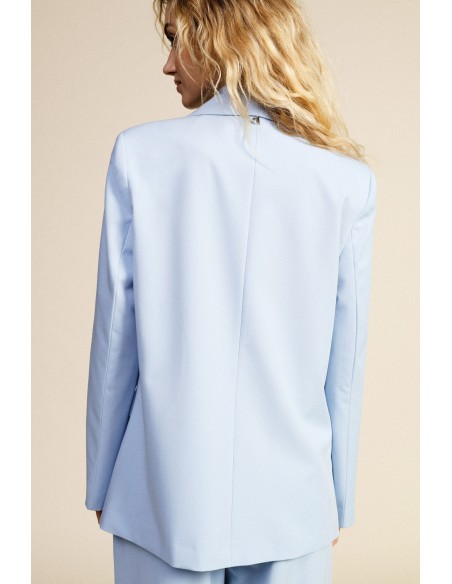 Dixie blazer met één rij knopen en klepzakken