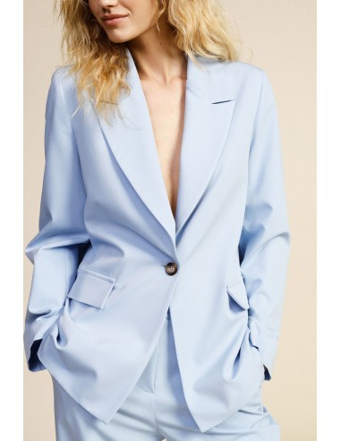 Dixie blazer met één rij knopen en klepzakken